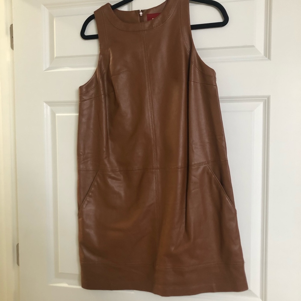 Anthropologie Vegan Leather dress